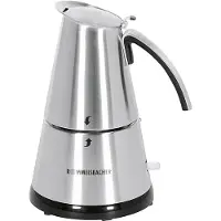 Rommelsbacher Espressokocher "EKO 364/E", silber (edelstahlfarben), B:12cm H:19cm T:16cm, Kaffeemaschinen, Espressokocher