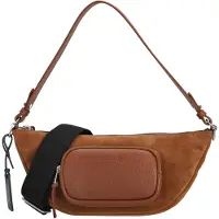 Coccinelle STG Paki Suede - Schultertasche 32 cm (cognac)