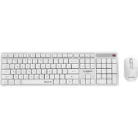 Gembird Kbs-wms-01-w Silent Us Layout Kabellose Tastatur Und Maus