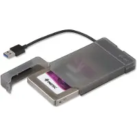 I-Tec MySafe Laufwerksgehäuse - USB 3.0 Host Interface Extern - Schwarz - 1 x Gesamtschacht - 1 x 2,5" Schacht - Kunststoff