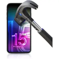 3MK HardGlass Max Lite iPhone 15 6.1" czarny/black, Fullscreen Glass Lite