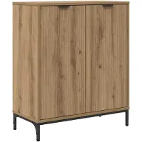 vidaXL Sideboard Artisan-Eiche 69,5 x 33 x 82 cm Holzwerkstoff