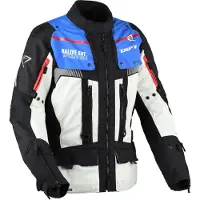 Difi Sierra Nevada 4 wasserdichte Motorrad Textiljacke, grau/schwarz/blau, XL