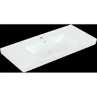 Villeroy & Boch V&B Möbelwaschtisch Subway 2.0 100x47cm, weiß, mit Hahnloch, Überlauf