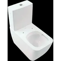 Villeroy & Boch Venticello Tiefspül-WC für Kombination, DirectFlush spülrandlos, freistehend, 375x700x400mm, 4612R0R1, Farbe: Weiß CeramicPlus