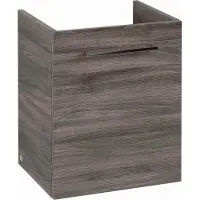 Villeroy & Boch Avento Waschtischunterschrank, eine Tür, Anschlag rechts, 430x514x384mm, Griff chrom Glanz, A88701RK, Farbe: Stone Oak