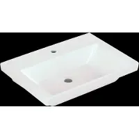 Villeroy & Boch V&B Schrank-Waschtisch Subway 3.0 65x47cm, eck., m 1 HL/o ÜL, st. wh. C+