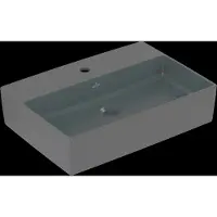Villeroy & Boch V&B Aufsatzwaschtisch Memento 2.0 Hahnl., o. ÜL, graphite C-plus, 60x42cm