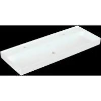 Villeroy & Boch Collaro Schrankwaschtisch, 2 Hahnlöcher, ohne Überlauf, 1200x470mm, 4A33C1R1, Farbe: Weiß CeramicPlus