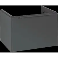 Villeroy & Boch Subway 3.0 Waschbeckenunterschrank, 1 Auszug, 622x429x478mm, C57502VR, Farbe: Front/Korpus: Graphite, Griff: Graphite