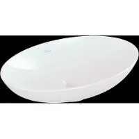 Villeroy & Boch V&B V&B Aufsatzwaschtisch Loop& Friends 62x42cm, m ÜL, we C+, ov., o. Hahnloch