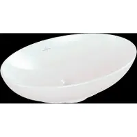 Villeroy & Boch V&B V&B Aufsatzwaschtisch Loop& Friends 56x38cm, o. ÜL, we, ov., o. Hahnlochbank