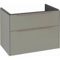Villeroy & Boch Subway 3.0 Waschbeckenunterschrank, 2 Auszüge, 772x576x478mm, C57402VM, Farbe: Front/Korpus: Taupe, Griff: Taupe