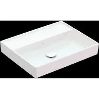 Villeroy & Boch Collaro Waschtisch, ohne Hahnloch, ohne Überlauf, 550x440mm, 4A3358R1, Farbe: Weiß CeramicPlus