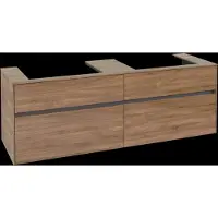 Villeroy & Boch V&B Waschtischunterschrank Collaro 160x54,8x50cm, f 2 WT, kansas oak