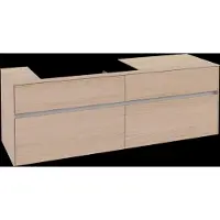 Villeroy & Boch V&B Waschtischunterschrank Collaro 160x54,8x50cm, WT links, nordic oak