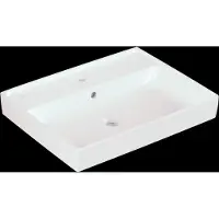 Villeroy & Boch Collaro Waschtisch, 1 Hahnloch, mit Überlauf, 600x470mm, 4A3360RW, Farbe: Stone White CeramicPlus