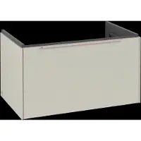 Villeroy & Boch Subway 3.0 Waschbeckenunterschrank, 1 Auszug, 772x429x478mm, C57302VN, Farbe: Front/Korpus: Cashmere Grey, Griff: Cashmere Grey