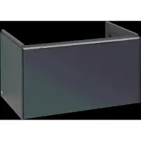 Villeroy & Boch Subway 3.0 Waschbeckenunterschrank, LED-Beleuchtung, 1 Auszug, 772x429x478mm, C573L0VQ, Farbe: Front/Korpus: Marine Blue, Griff: Aluminium glänzend