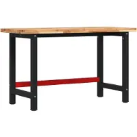 Syfax Werkbank 140x60x83 cm Massivholz Akazie Rechteckig