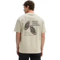 Marc O'Polo T-Shirt , Herren, Gr. M, grau kit, Jersey, Obermaterial: 100% Baumwolle, loose fit normal, Rundhals, Shirts T-Shirt, loose mit maritinem Rückenprint