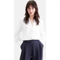 Seidensticker Klassische Bluse , Damen, Gr. M (38), weiß, 100% Leinen, unifarben, regular fit, V-Ausschnitt, Blusen Klassische Bluse, Tunika Uni