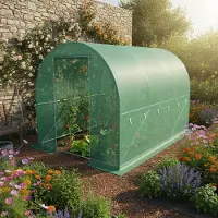 KONIFERA Foliengewächshaus "El Ejido" robust und wetterfest + Tür, Aufzucht Tomaten BxTxH: 196x296x200cm