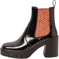 Art für Damen. 1198311EU003_0MU Lederstiefeletten 1983 Berna burgundy (37), Schwarz, 8 bis 10 cm, Keine, Lässig