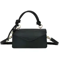 Gallantry Paris Gallantry, Abendtasche für Damen mit Knotengriff und verstellbarem Gurt, Schwarz