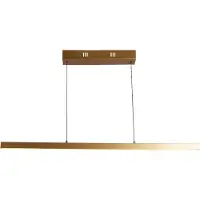 Searchlight LED-Hängelampe Layla, linear, gold, höhenverstellbar, CCT