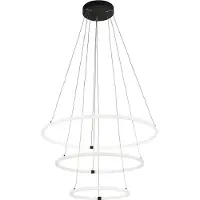 Searchlight LED-Hängeleuchte Revolve, 3-flammig, weiß, Acryl, dimmbar