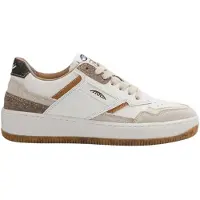 MoEa Damen Halbschuhe mit Schnürung Weiß Serie Origin Modell BAS00105