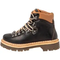 Art Unisex. 109035010603_001 Lederstiefeletten 0903 Arizona schwarz (37), Wohnung, Schnürsenkel, Lässig