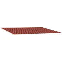 vidaXL Markisenersatzstoff Orange und Braun 350 x 200 cm Polyester