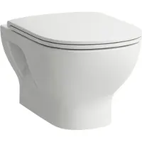 Laufen LUA WC-Set, Wand-WC Basic inklusive WC-Sitz mit Deckel, offene Befestigung, H8660810000001