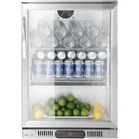 Hendi Barkühlschränke mit 1 Tür, Arktic, 75L, Silber, 230V/175W, 500x530x(H)870mm