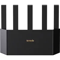Tenda TE3L v1.0 BE3600, Wi-Fi 7 (802.11be), Dual-Band (2,4 GHz/5 GHz), Ethernet/LAN, Schwarz, Tabletop-Router