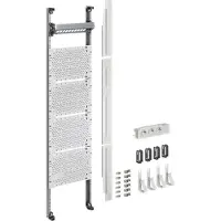 Hager UF311NW Komplettfeld Multimedia, universZ, 1050mm,1-feld, mit 6xPatchmodulen RJ45