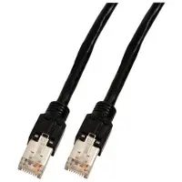 Efbe-Schott EFB Elektronik K8705.0,50, 0,5 m, Cat5e, S/UTP (STP), RJ-45, RJ-45, Schwarz
