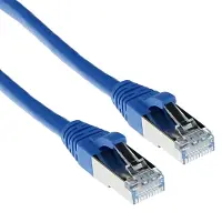 ACT FB6610, 10 m, Cat6a, S/FTP (S-STP), RJ-45, RJ-45, Blau