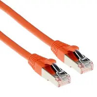 ACT FB2120, Cat6a, S/FTP (S-STP), RJ-45, RJ-45, Orange