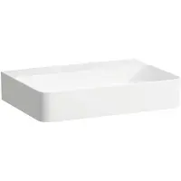 Laufen VAL Aufsatzwaschtisch, ohne Hahnloch, ohne Überlauf, US geschl. 600x420mm, H8162834001121, Farbe: Weiß mit LCC