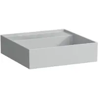 Laufen Kartell Aufsatzwaschtisch, ohne Hahnloch, ohne Überlauf, 460x460mm, H8183317591121, Farbe: Grau matt
