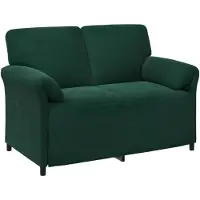 vidaXL Sofa Set 2 stk. Dunkelgrün Samt