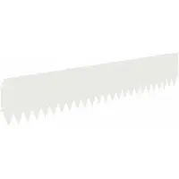 vidaXL Rasenkante 10 stk. 103 x 20 cm Stahl Weiß