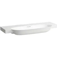 Laufen The New Classic Waschtisch, unterbaufähig, mit Überlauf, ohne Hahnloch, 1200x480mm, H8138587571091, Farbe: weiss matt