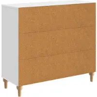 vidaXL Sideboard Hochglanz Weiß 89 x 34,5 x 80 cm Holzwerkstoff