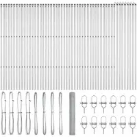 vidaXL Bodenmontierter Sechseckzaun 100 x 1,4 m Verzinkter Stahl Netz