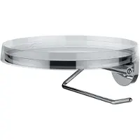 Laufen KARTELL Toilettenpapierhalter, B/T: 185/185 mm, Deko-Disc kristallklar, H3843320040001