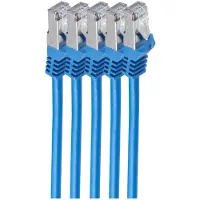 Shiverpeaks BS75511-0.25B-SET5, 0,25 m, Cat7, S/FTP (S-STP), RJ-45, RJ-45, Blau